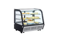 Refrigerador refrigerante de cristal curvado de la exhibición de la torta 160L de R600a