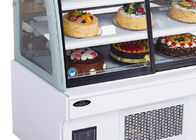 Refrigerador rápido de enfriamiento de la exhibición de la torta 900w de 1800m m