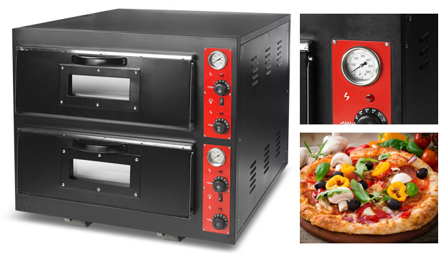 Fabricante comercial de la pizza de la cocina del horno 4.5KW de la pizza del pan de la cubierta eléctrica de la tostadora 1 para el restaurante