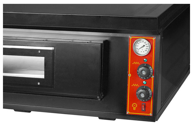 Las cubiertas del anuncio publicitario 2 de la opinión de la ventana proveen de gas la pizza Oven For Hotel tipo de escritorio de la tostadora 9KW del pan de 1 capa