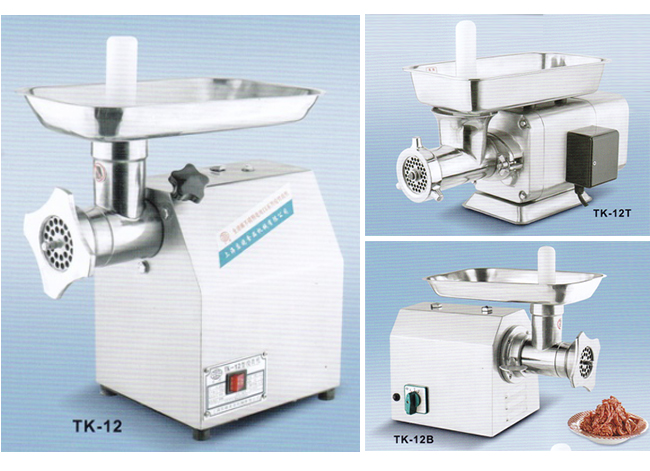 de los alimentos 150KG/h de la transformación de la máquina para picar carne de acero inoxidable With Sausage Tube de los equipos mitad eléctrica