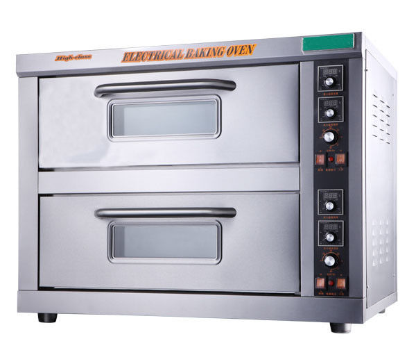 cubierta eléctrica solo Sightglass del doble de los SS 430 220V 6.8kw del horno de panadería 67kg