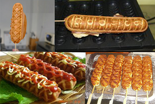 Máquina francesa del fabricante de la galleta de 6 agujeros/no máquina de Corn Hot Dog del panadero del palillo
