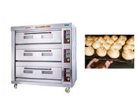 Tres horno de panadería industrial de las cubiertas 220V 210w