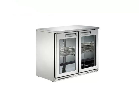 Equipo de refrigeración de cristal claro del abastecimiento de la puerta doble 920m m