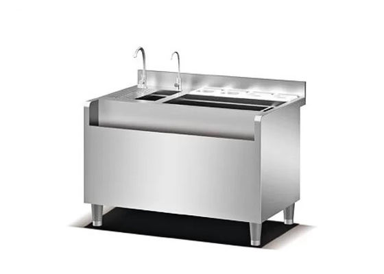 Equipo de cocinar de acero inoxidable doble SS201 del fregadero 1100m m