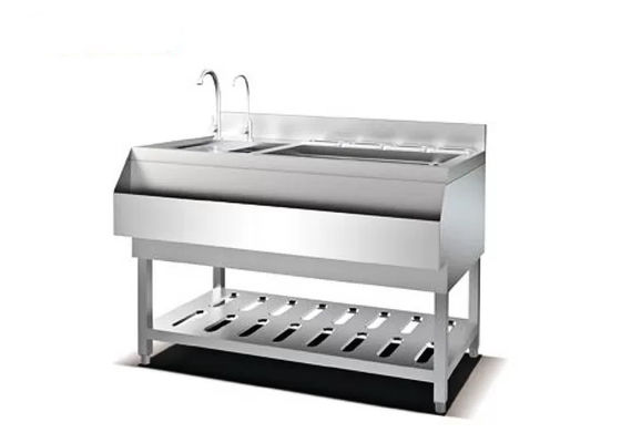 Equipo de cocinar de acero inoxidable doble SS201 del fregadero 1100m m