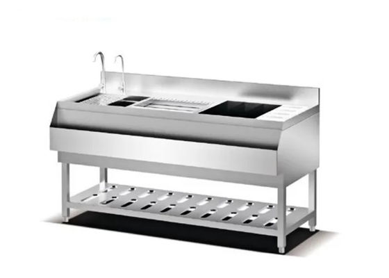 Equipo de cocinar de acero inoxidable doble SS201 del fregadero 1100m m